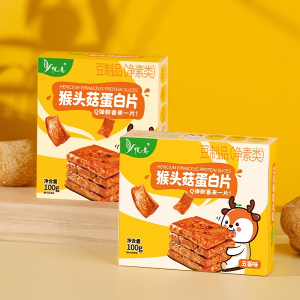 （特惠）悦意猴头菇蛋白片-五香味（100g*3盒）