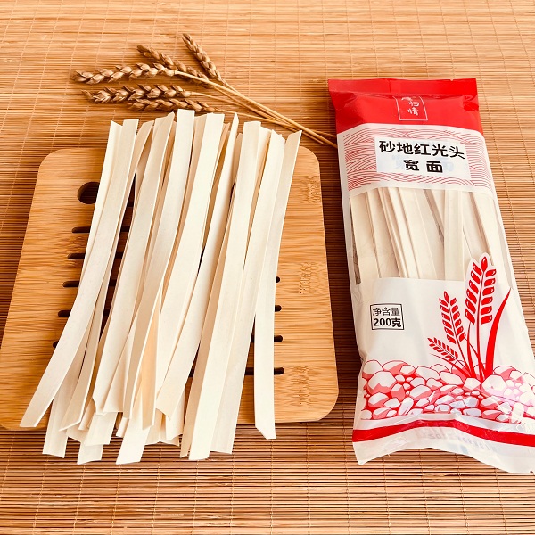 桃39园 砂地红光头宽面8包（200g/包*8）