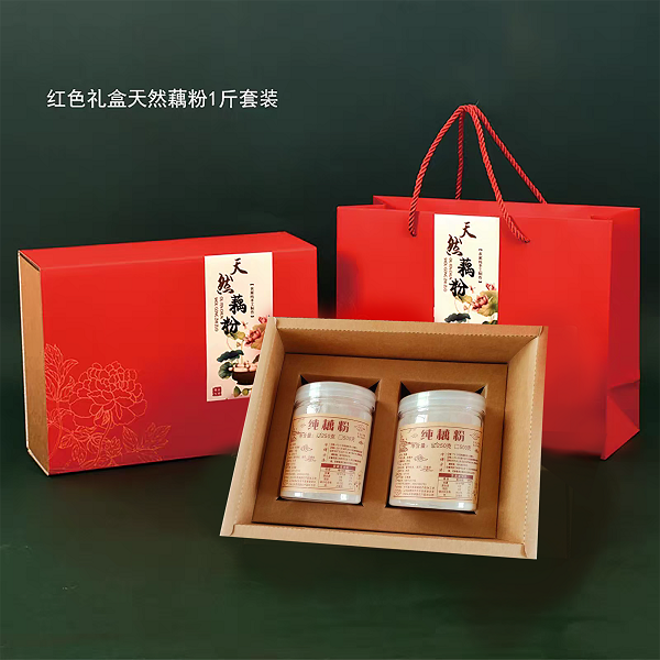   桃103园 山东东平原生态纯藕粉1斤（礼盒装，250克/瓶*2）
