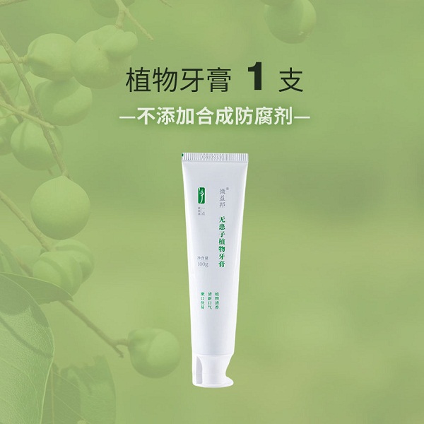 微益邦无患子牙膏1支（100g装）