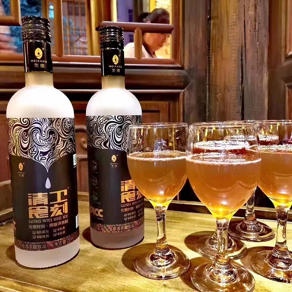 云南普洱茶醋饮料非遗康普茶发酵饮品2瓶（500ml/瓶*2）