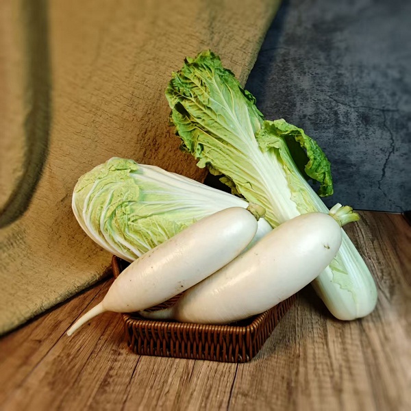 桃59园 梁贤峰 河南汝州生态大白菜+麻叶白菜+白萝卜4.8斤