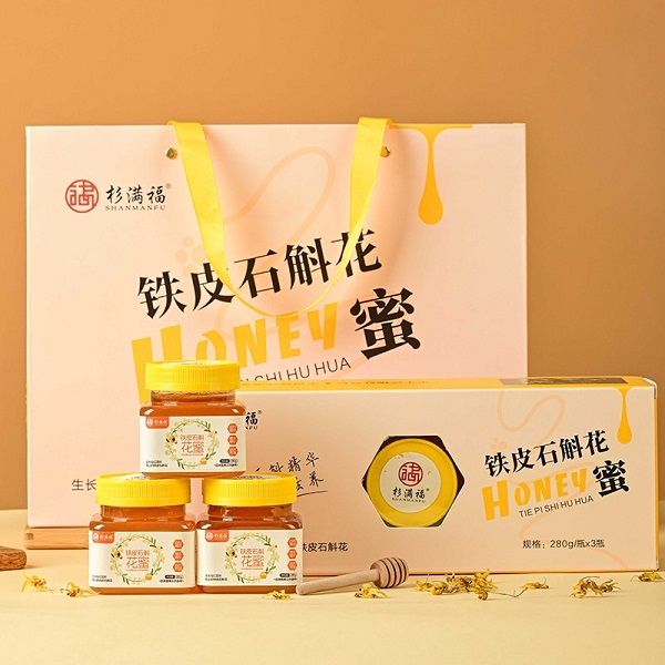 桃147园 杉满福石斛花蜜礼盒（280克/罐*3）