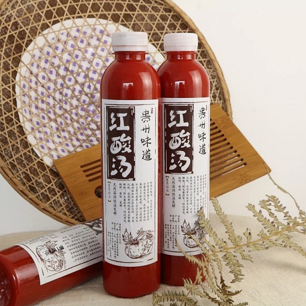 喜雅家贵州红酸汤（微辣，500ml/瓶）