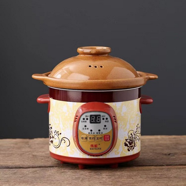 桃18园品汁能量慢炖锅1个（金属壳版，复古色系 1.5升 高耐热能量内胆锅）